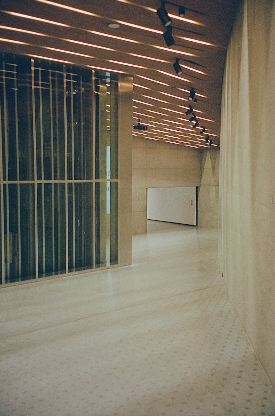 Wood + glass partitions